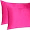 Homeroots 20 x 30 in. Fuchsia Dreamy Silky Satin Queen Size Pillowcases 387905 - alternate 7